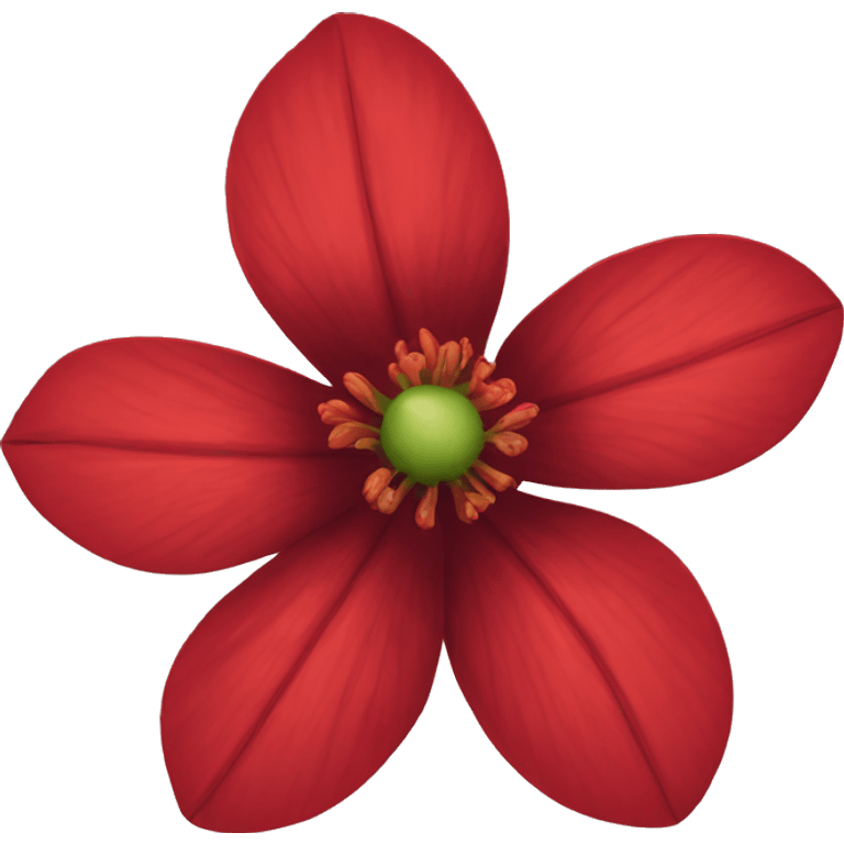 Red flower emoji