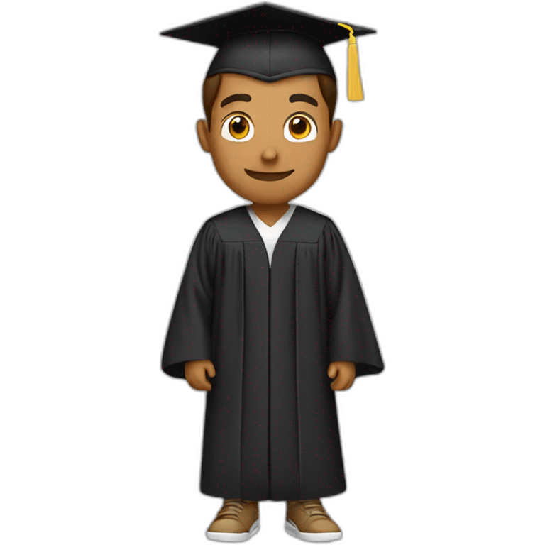 tan guy in graduation emoji