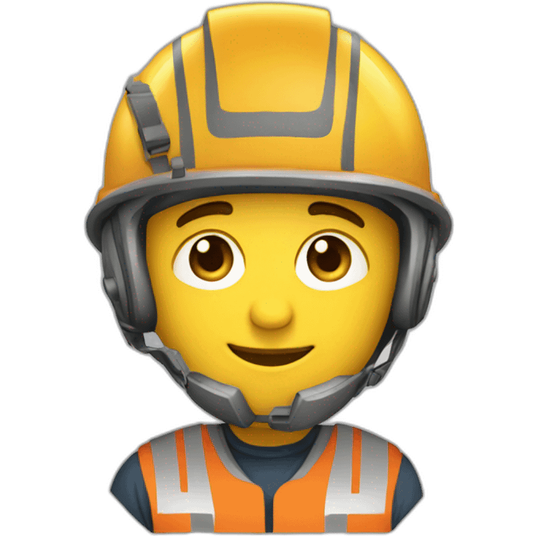 ingeniero con casco emoji