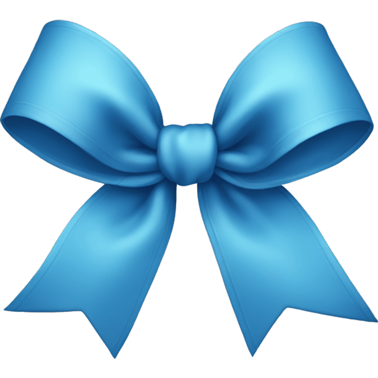 blue bow emoji