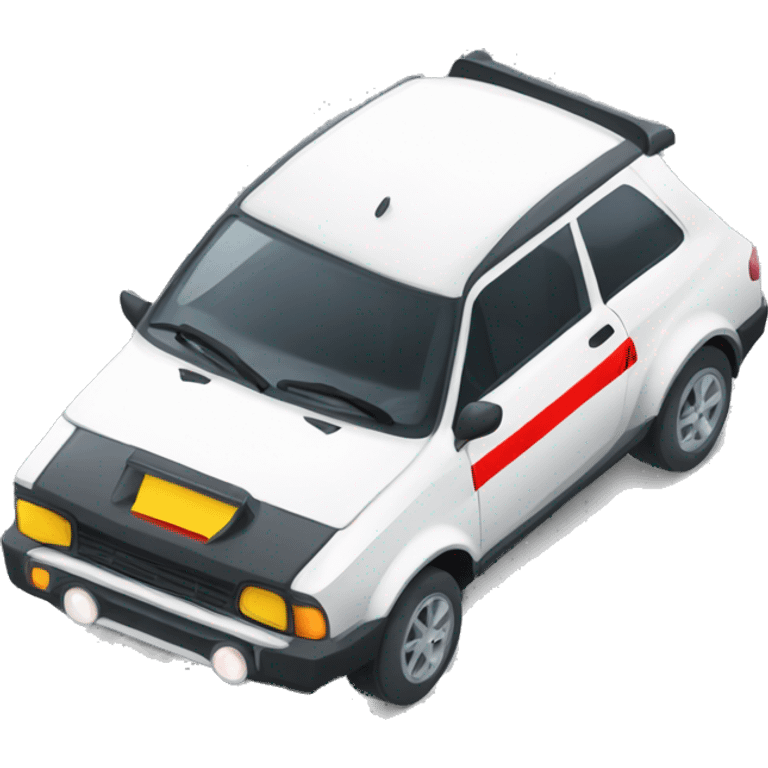 Voiture de rallye emoji