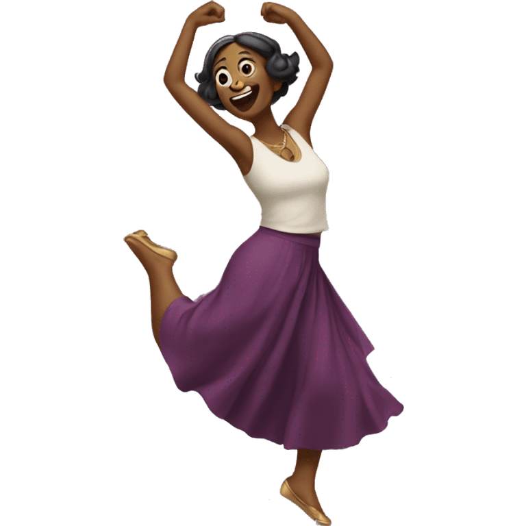 A woman dancing emoji