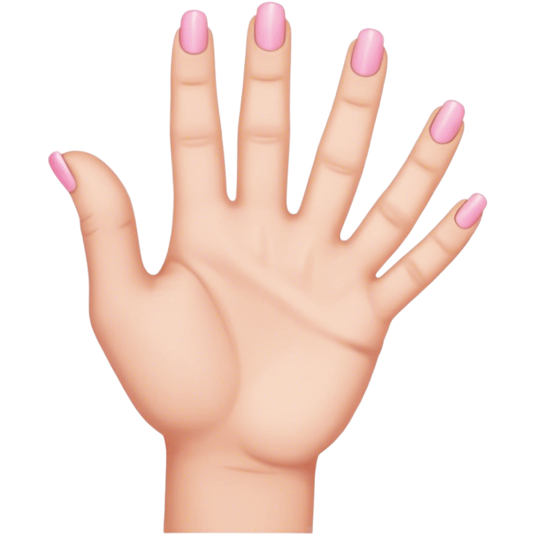 hand with pinky emoji