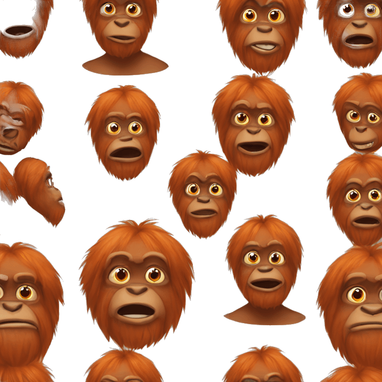 an orang emoji