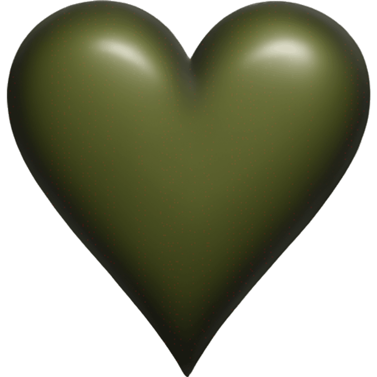 heart-deep-olive-and-black-color emoji