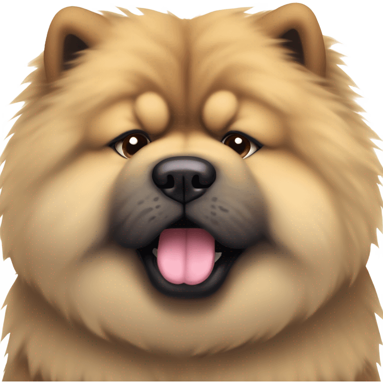 chow chow mad but cute emoji