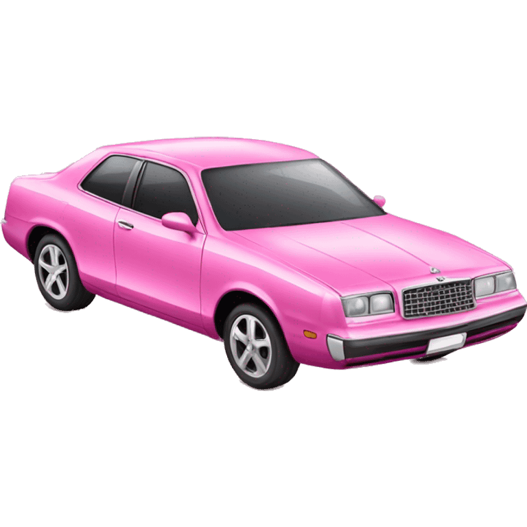 a pink glamorous car   emoji