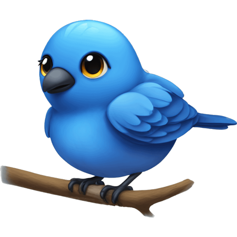 little sapphire cute Bird  emoji