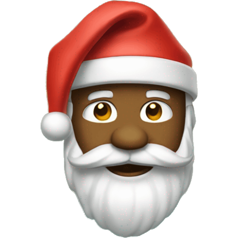 Tropical island Santa emoji