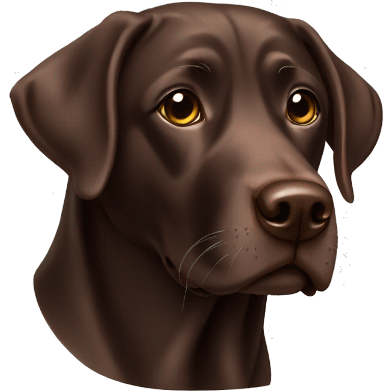 Chocolate Labrador  emoji