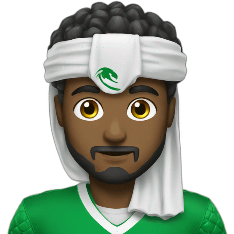 Saudi football player emoji