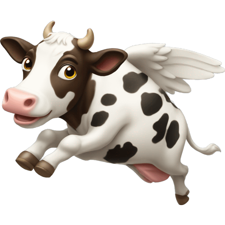 Flying cow emoji