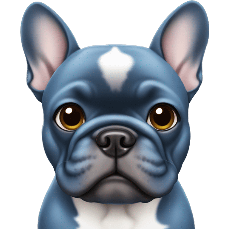 Blue French bulldog emoji