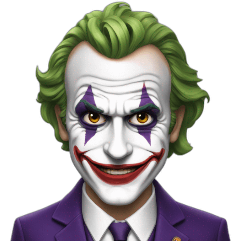 Macron like joker emoji