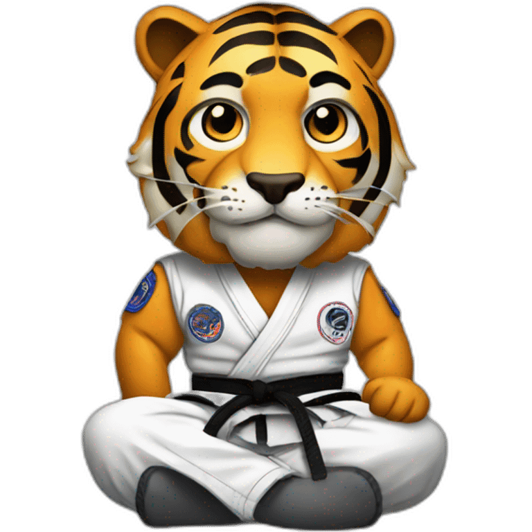 BJJ seated guard  Tiger  emoji