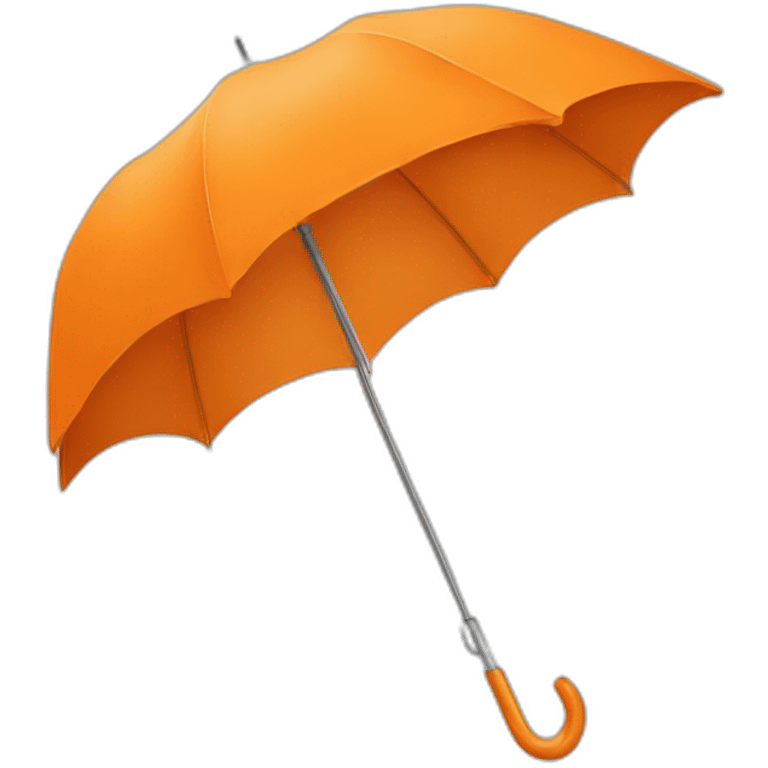 Umbrella orange emoji