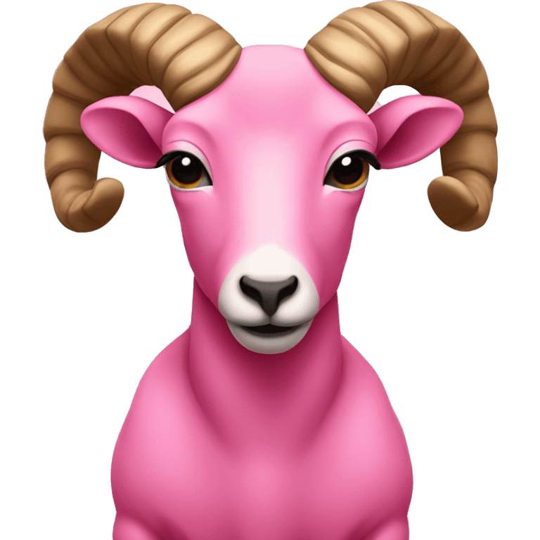 Pink aries zodiac sign symbol emoji