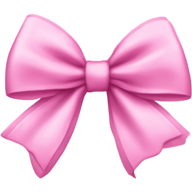 Coquette pink bow emoji