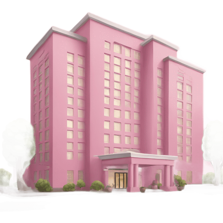 Hotel pink emoji