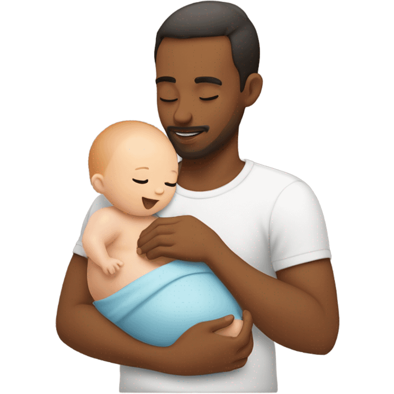 Man breastfeeding baby emoji