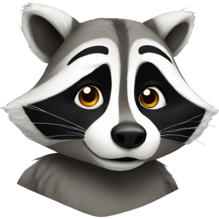 Awkward raccoon  emoji