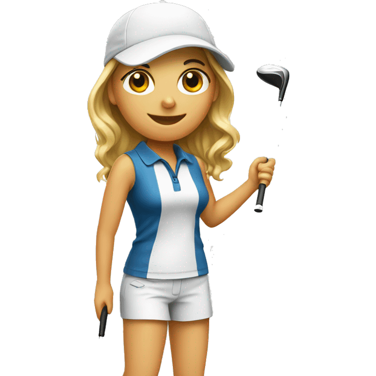 Golf girl emoji