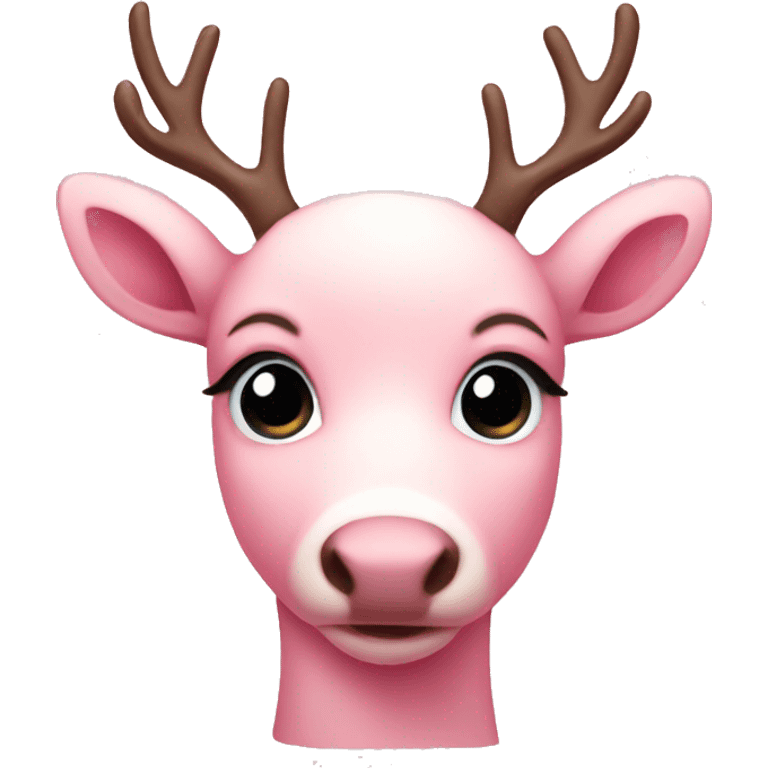 Baby pink reindeer  emoji