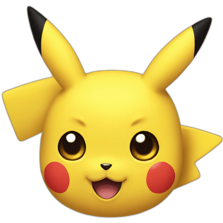 pikachu but its face is like a black hole emoji