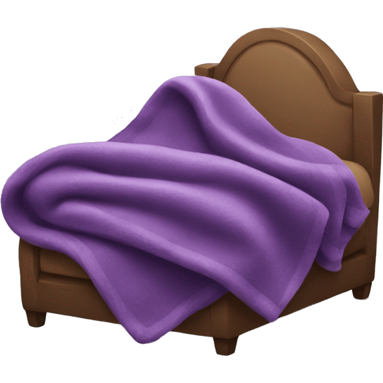 Cozy purple blanket emoji