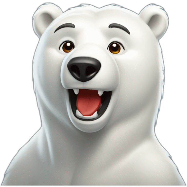 Coca-Cola Polar Bear mascot emoji