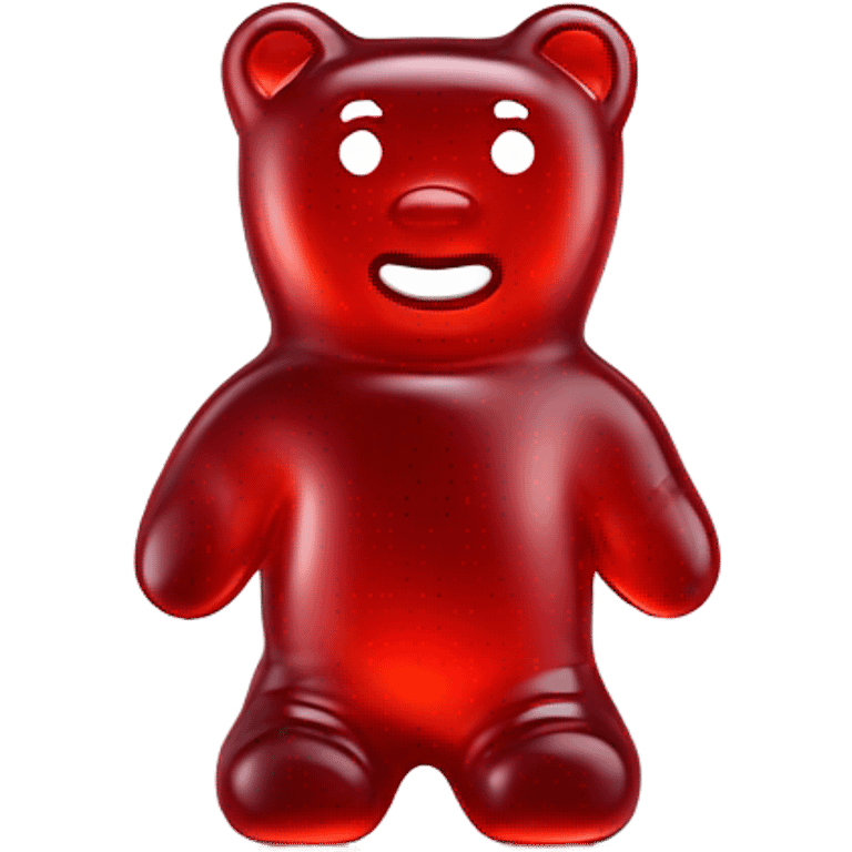 Red gummie bear spicy emoji