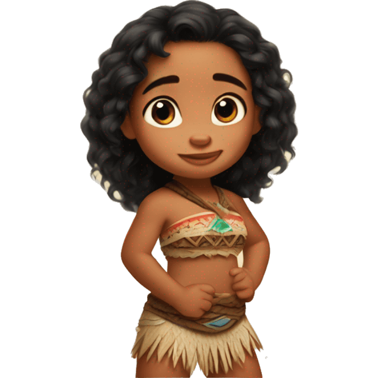 cute baby moana  emoji