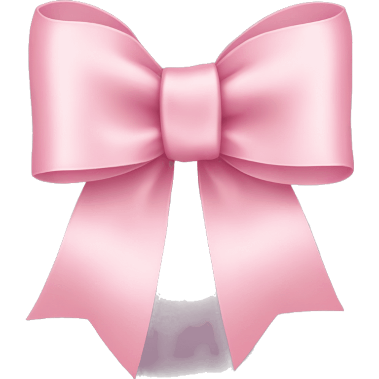 light pink ribbon bow emoji