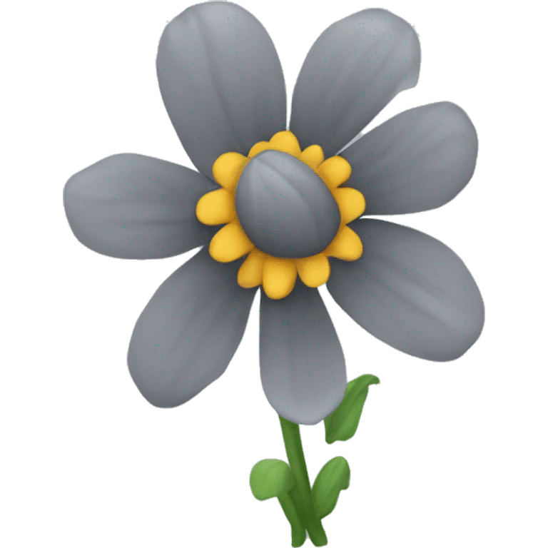 gray flower emoji