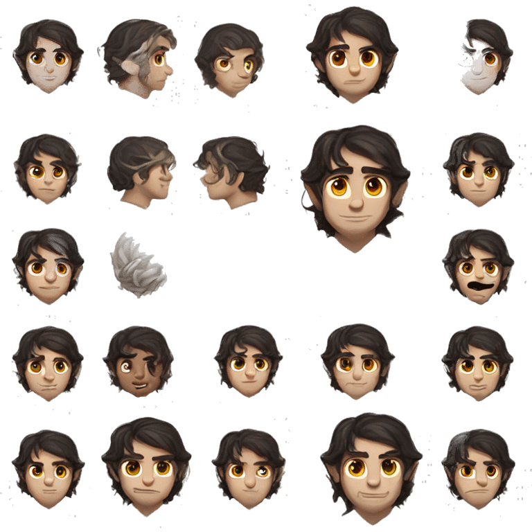 dark hair male elf fantasy emoji