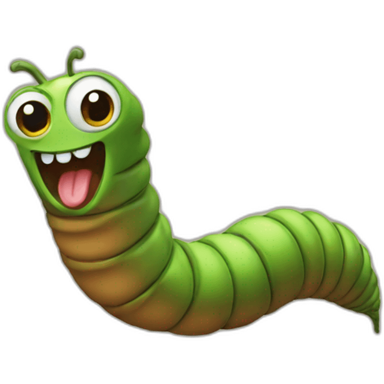 worm emoji