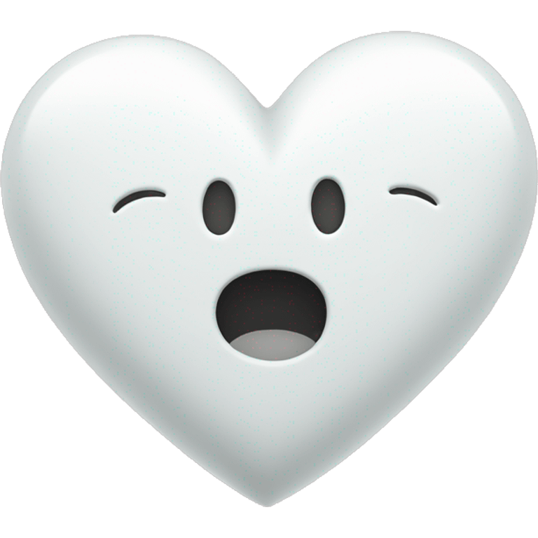 white heart with letter A inside emoji