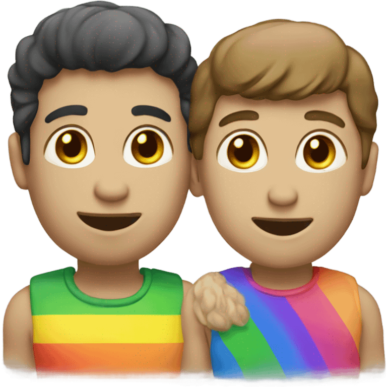 homo and rainbow emoji