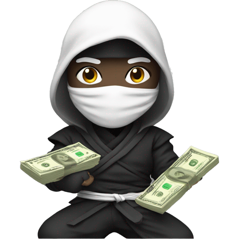 ninja with a money emoji