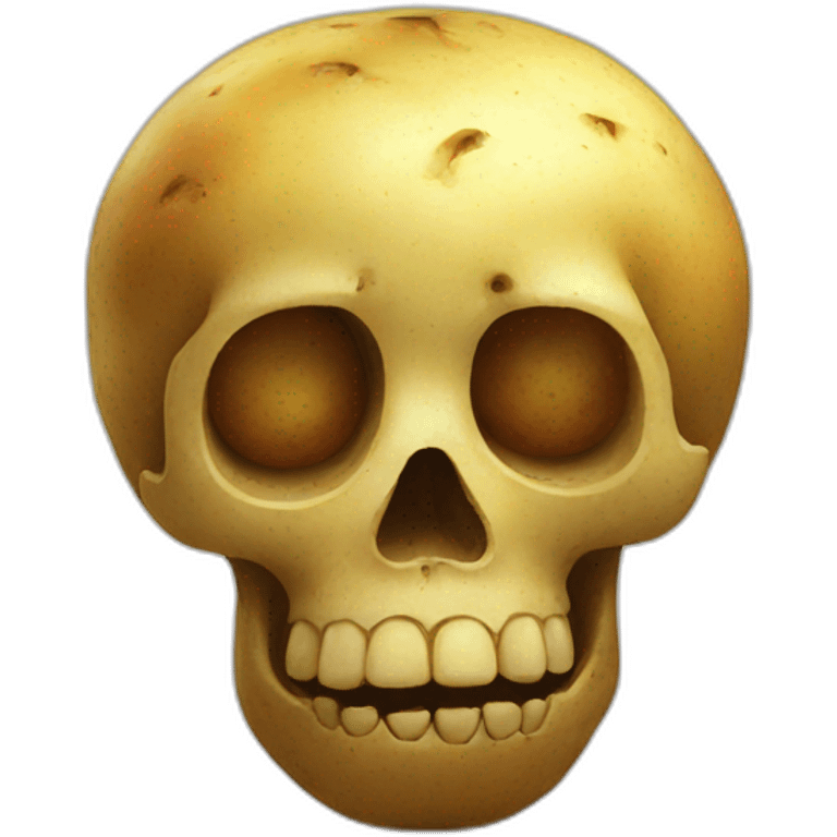 Potato skull  emoji