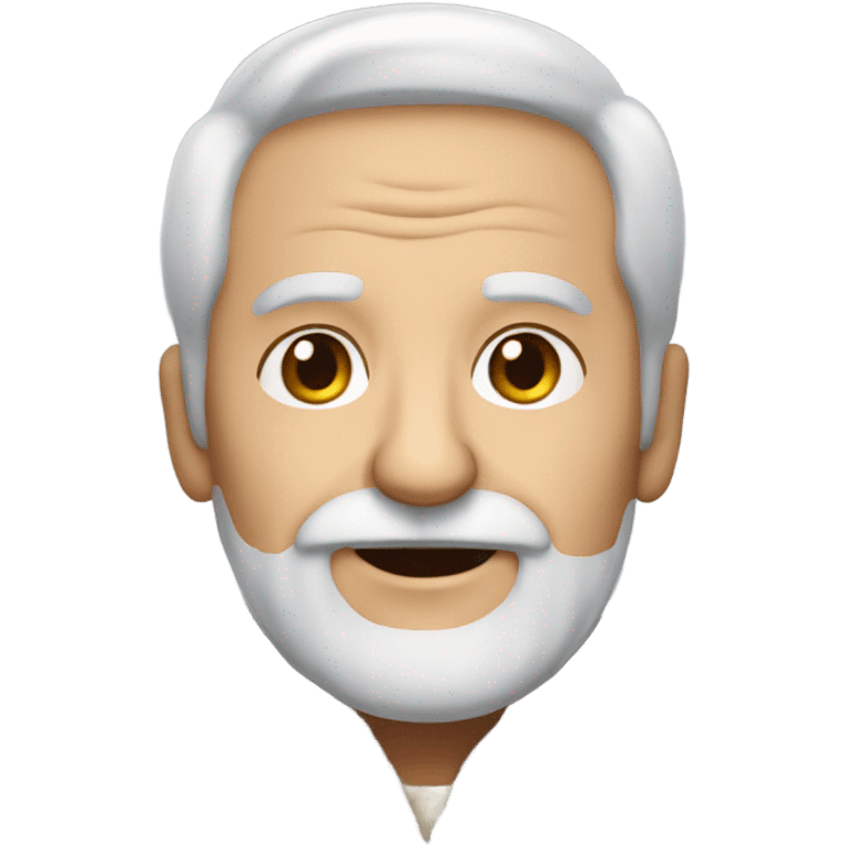 elderly man with facial hair fur coat emoji