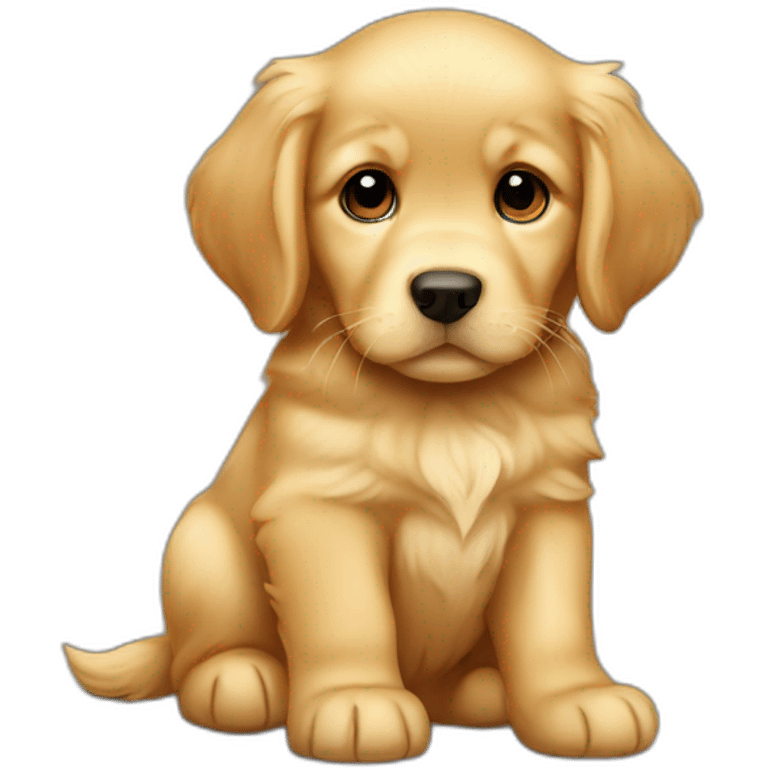 golden retriever puppy emoji