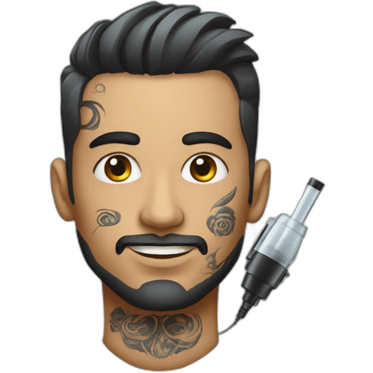 Man With Tattoo Removal Machine  emoji