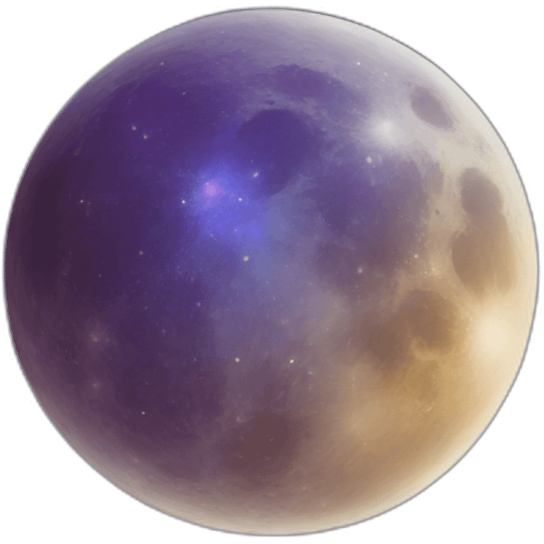 moon phase galaxy color emoji