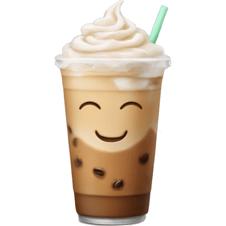 Iced latte emoji