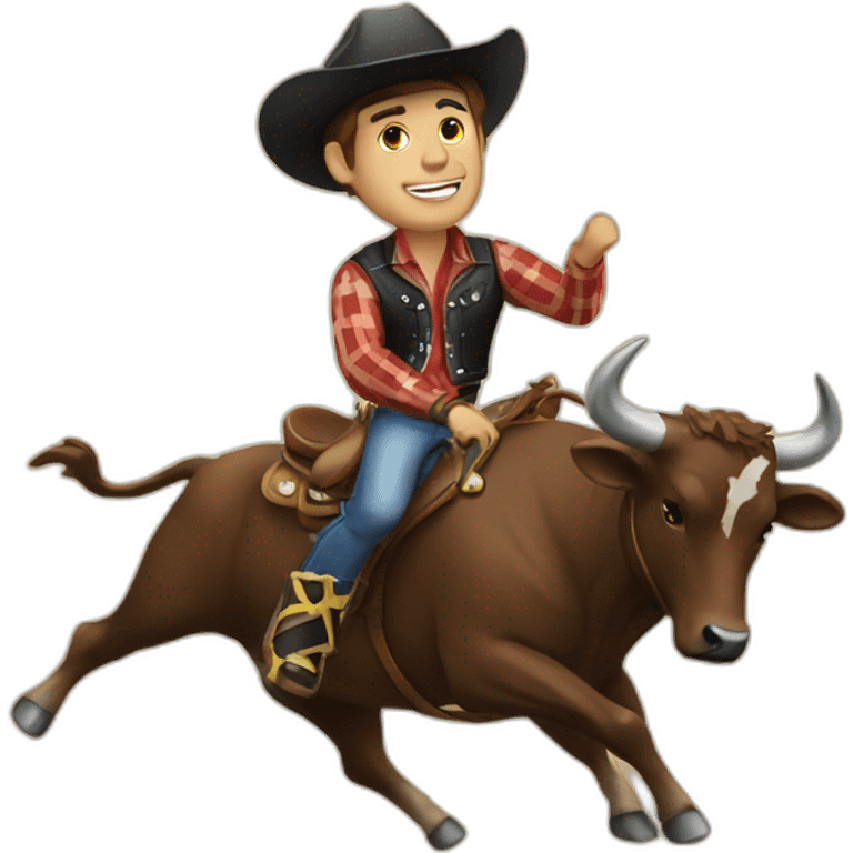 Bull rider emoji