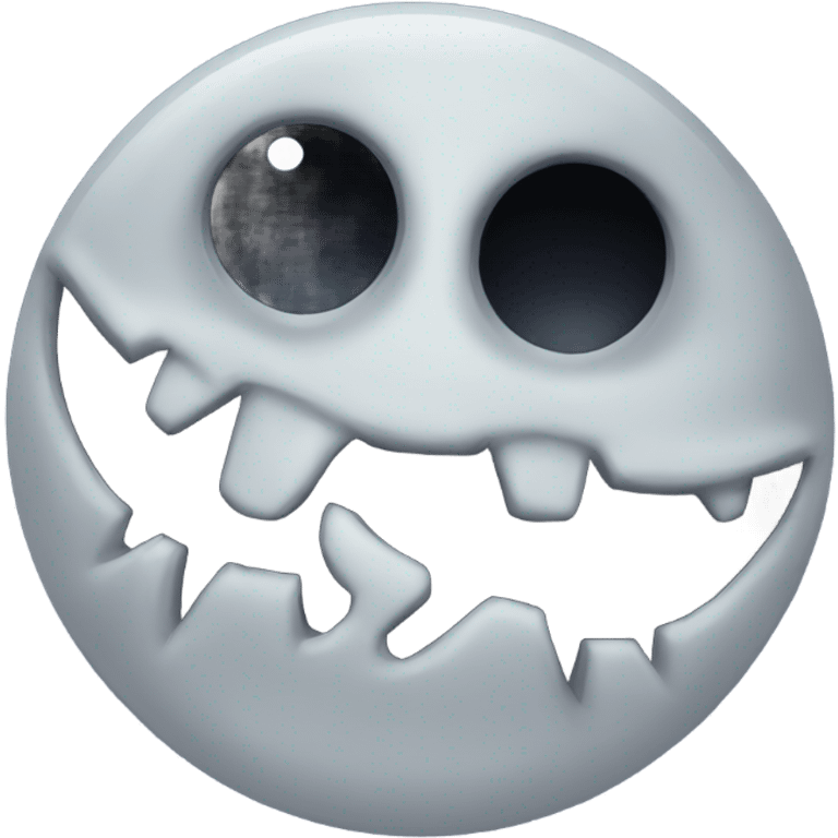 Spooky dark moon emoji