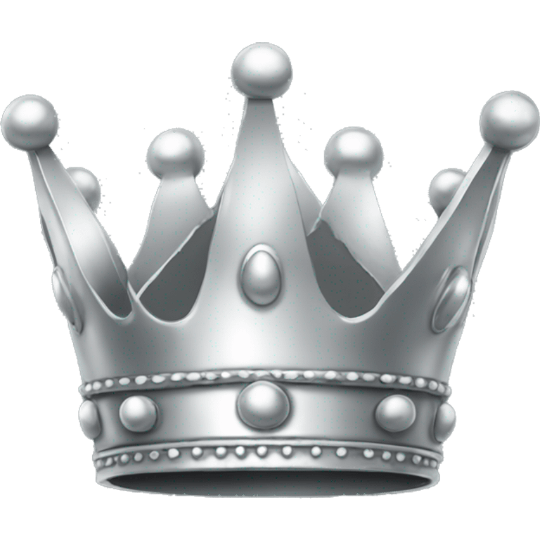 silver little crown emoji