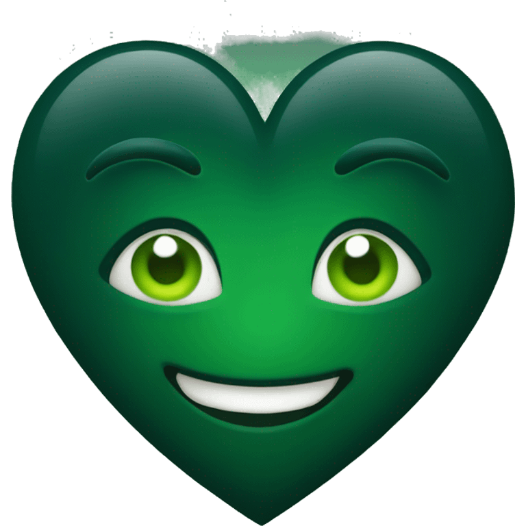 dark green heart emoji