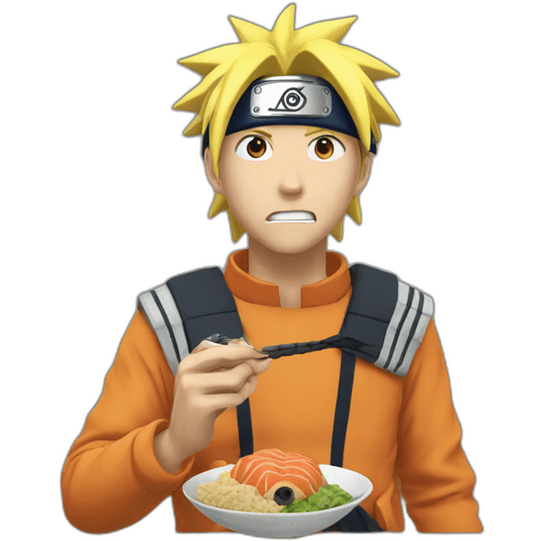 naruto eating emoji